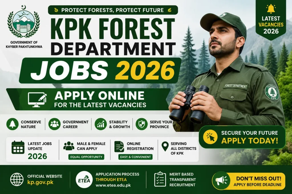 KPK Forest Department Jobs 2026 – Apply Online for Latest Vacancies