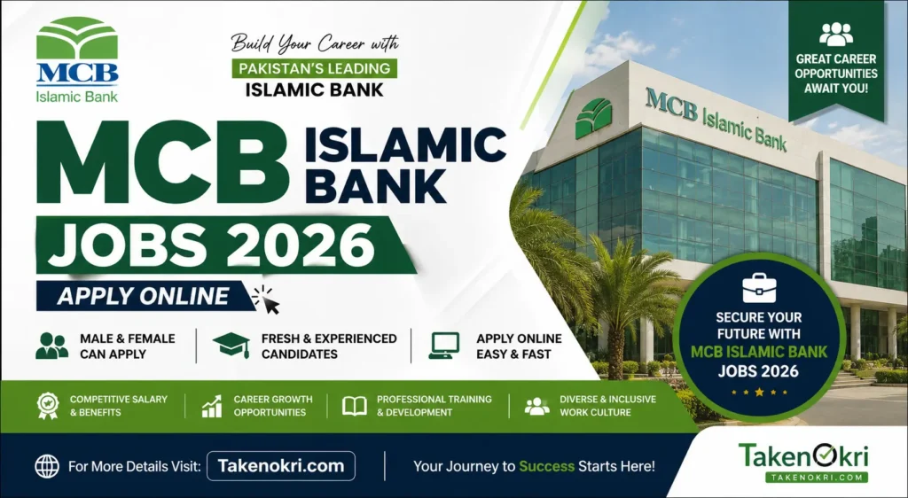 MCB Islamic Bank Jobs 2026 – Apply Online for Male & Female Candidates