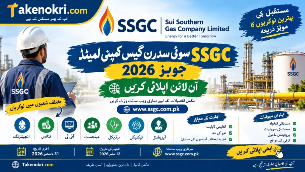 Sui Southern Gas Company Jobs 2026 – SSGC Jobs 2026 Online Apply Guide