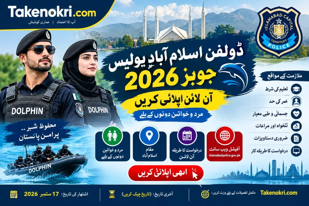Dolphin Islamabad Police Jobs 2026 – Apply Online for Male & Female