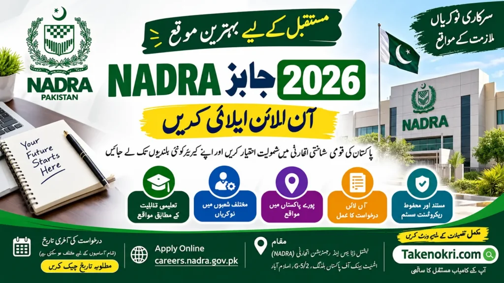 NADRA Jobs 2026 – Apply Online