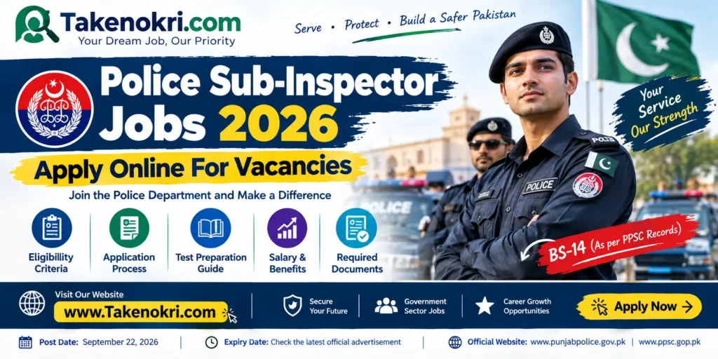 Police Sub-Inspector Jobs 2026 – Apply Online for Vacancies