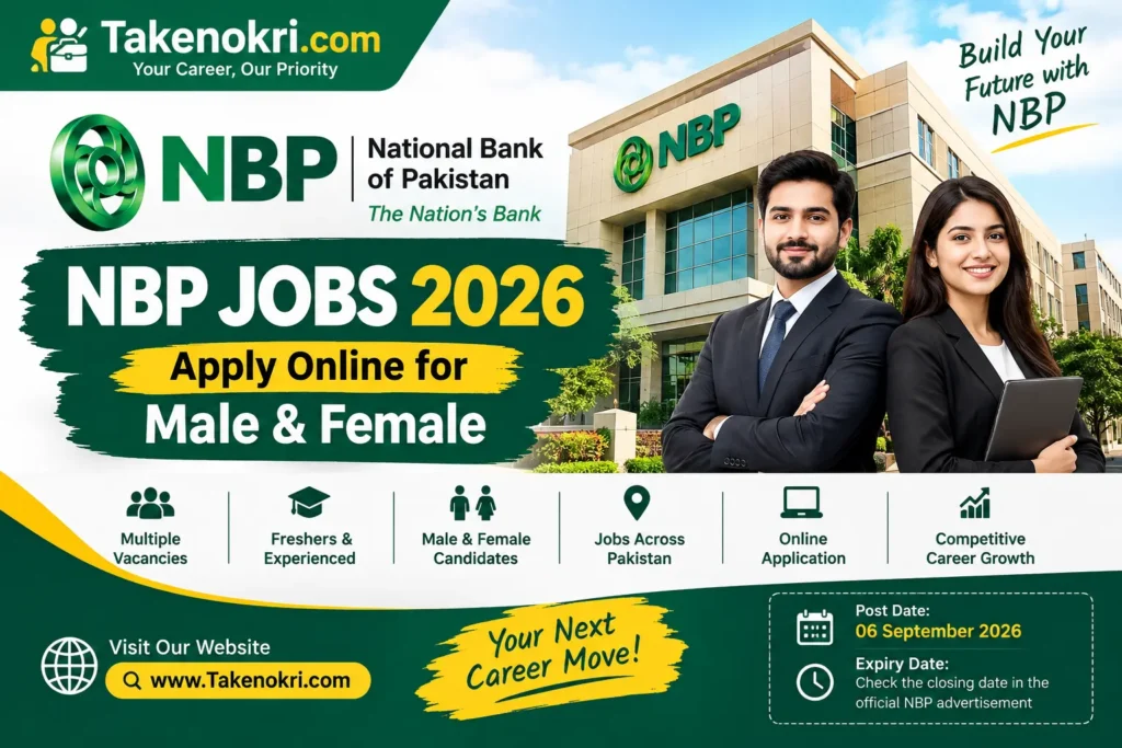 NBP Jobs 2026 – Apply Online for Male & Female Candidates