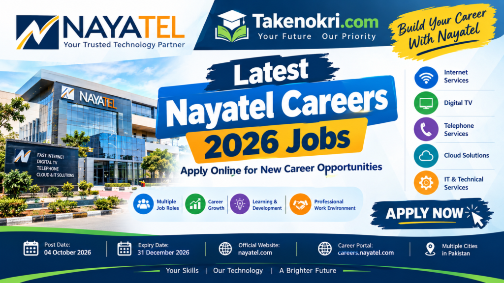 Latest Nayatel Careers 2026 Jobs – Apply Online